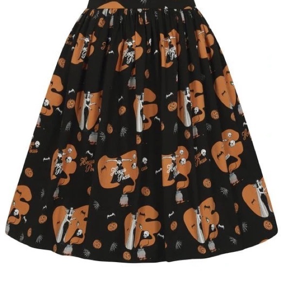 Collectif UK hocus pocus Halloween pinup swing skirt size L (uk14) Vamp print - Picture 3 of 5